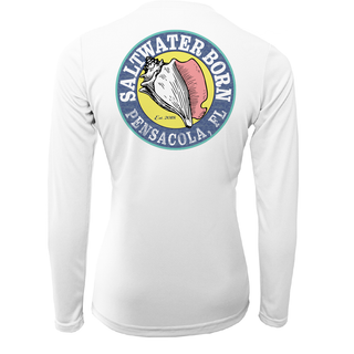 Pensacola, FL "Saltwater Hair Don't Care" Long Sleeve UPF 50+ Dry-Fit Shirt