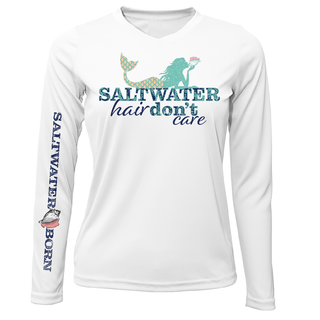 St. Petersburg, FL "Saltwater Hair Don't Care" Long Sleeve UPF 50+ Dry-Fit Shirt