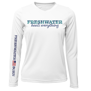 Florida "Freshwater Heals Everything" Women's Long Sleeve UPF 50+ Dry-Fit Shirt