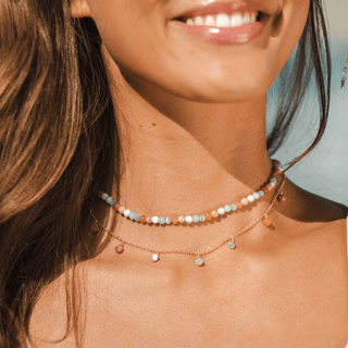 Balance + Inner Peace Dewdrop Necklace