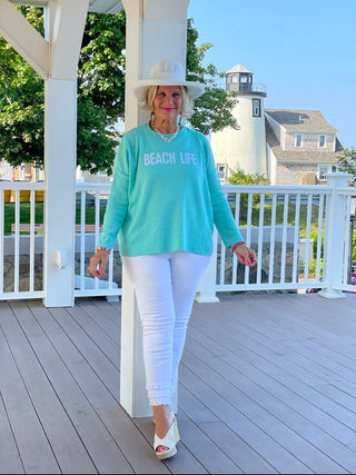 SEAFOAM BEACH LIFE SWEATER