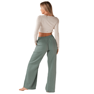 Sage Cotton Cabana Pants