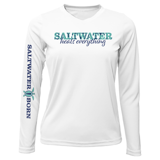 Key West, FL "Saltwater Heals Everything" Long Sleeve UPF 50+ Dry-Fit Shirt