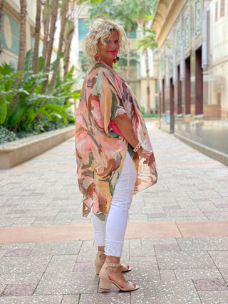 CHANTEL GARDEN TAUPE KIMONO