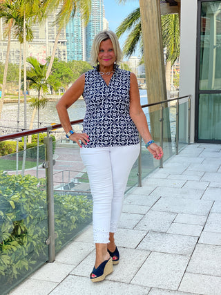 Lulu B Womens Pants XL Blue Gauzy Beach Resort Wear Coastal Cruise