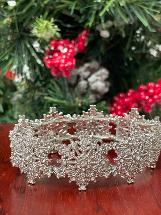 HOLIDAY BLING SNOWFLAKE BRACELET