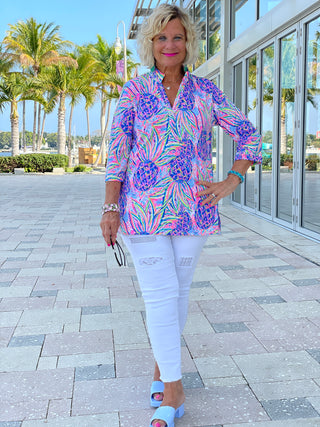 PINK PINEAPPLE TUNIC