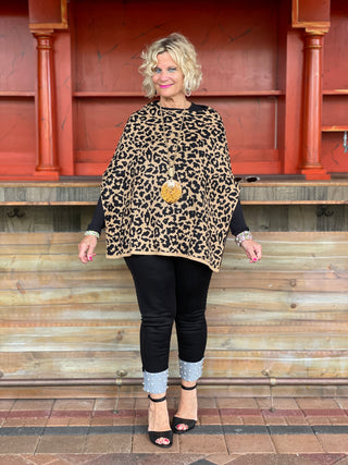 CITY PLACE LEOPARD PONCH0