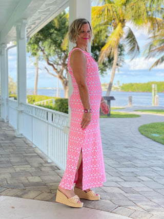 CANDY PINK KEYHOLE MAXI